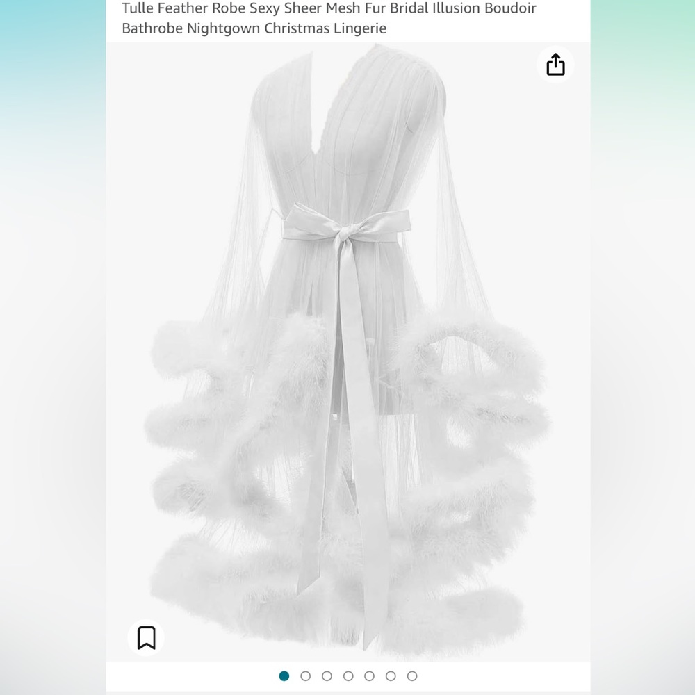 Feather Bridal Robe